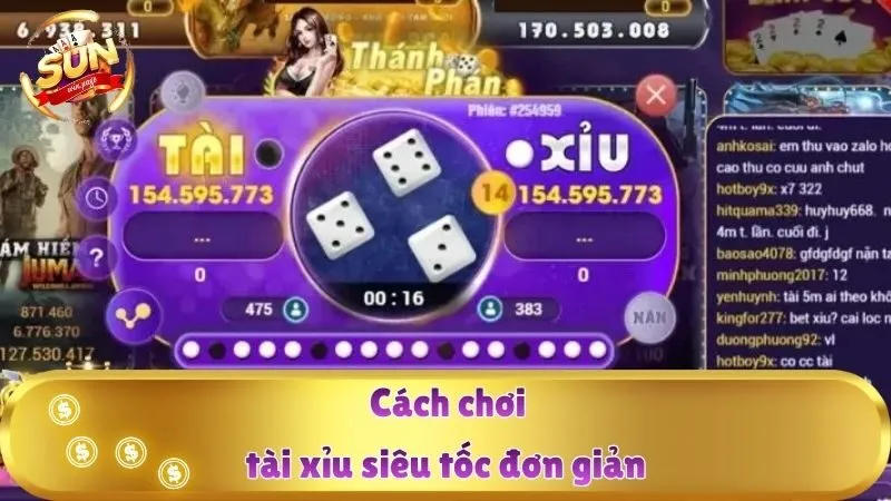 Cách chơi tài xỉu siêu tốc đơn giản
