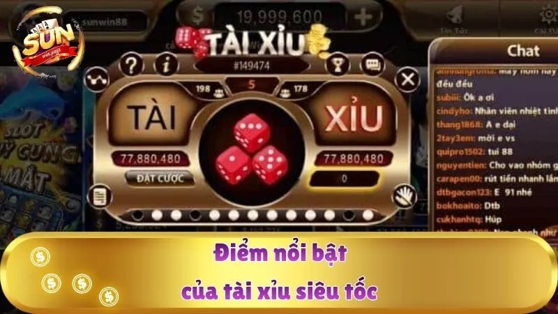 Điểm nổi bật của tài xỉu siêu tốc